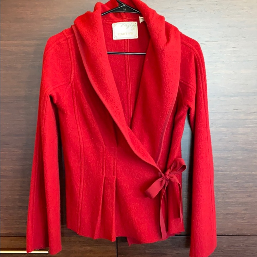 Anthropologie 100% Wool Jacket/Sweater